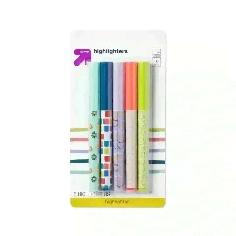 Up & Up Highlighters  Narrow Chisel Tip 4 Pack